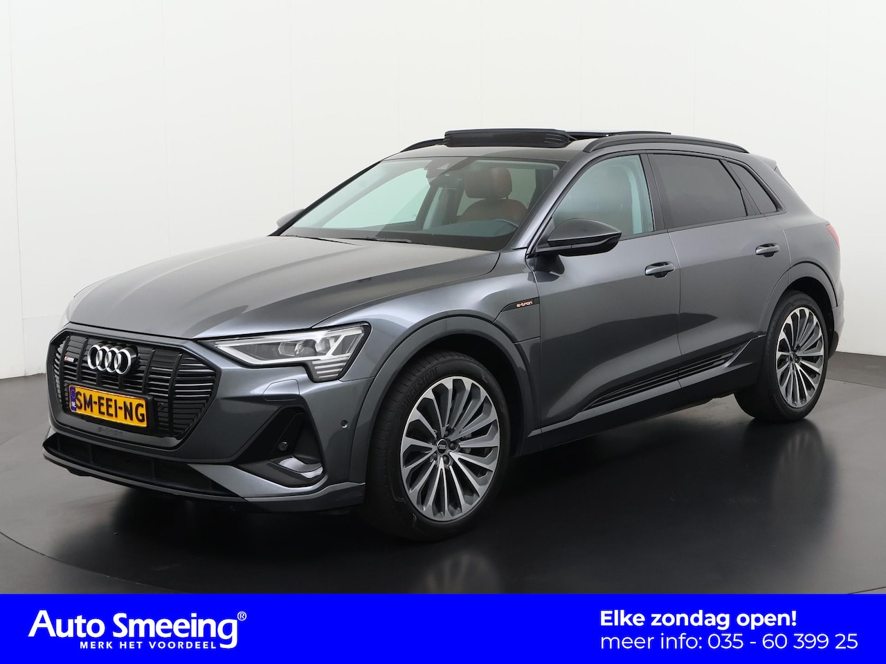 Audi e-tron - 55 quattro S-Line Ext 95 kWh | SOH 94% | Panoramadak | Trekhaak | Zondag Open! - AutoWereld.nl