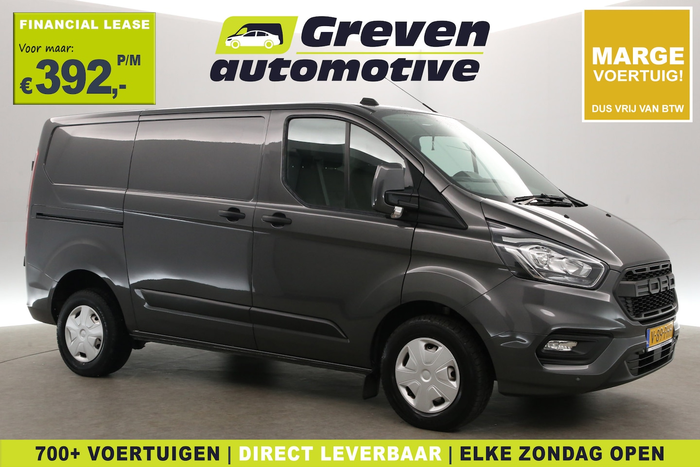 Ford Transit Custom - 2.0 TDCI L1H1 | Marge | Airco | Cruise | 3 Zits | Trekhaak | Parkeersens. - AutoWereld.nl