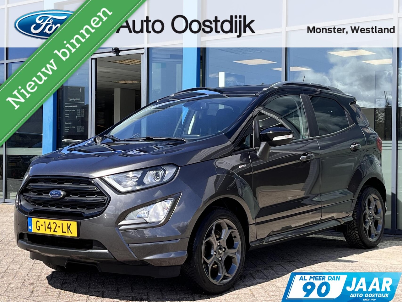 Ford EcoSport - 1.0 EcoBoost ST-Line Black 125PK Automaat Trekhaak Winterpack Cruise Navi Parkeersensoren - AutoWereld.nl