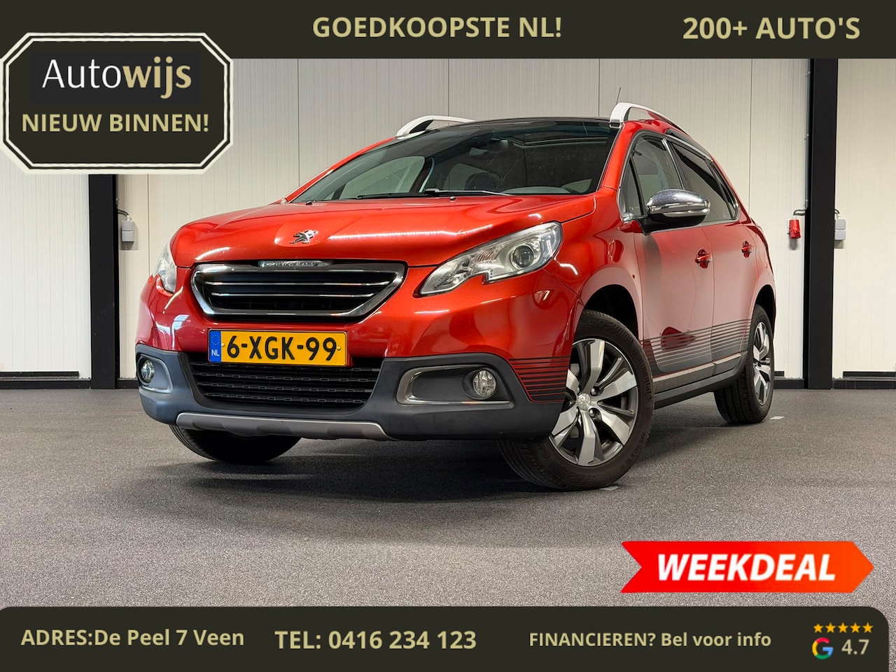 Peugeot 2008 - 1.2 PureTech Allure|NL AUTO|PANO|NAVI|TREKHAAK - AutoWereld.nl