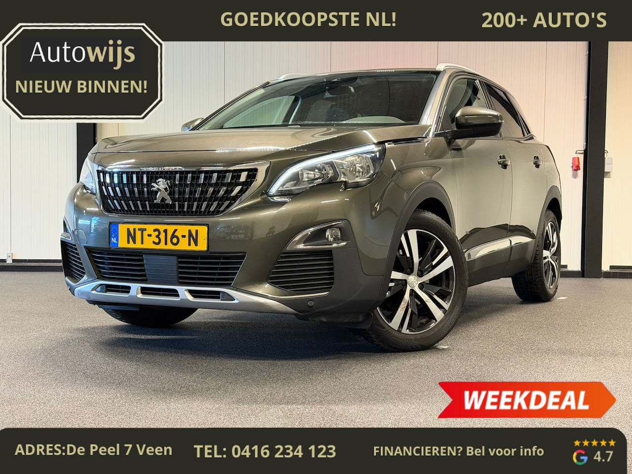 Peugeot 3008 - 1.2 PureTech Première|AUT|360CAM|D-RIEM VV|Keyless - AutoWereld.nl