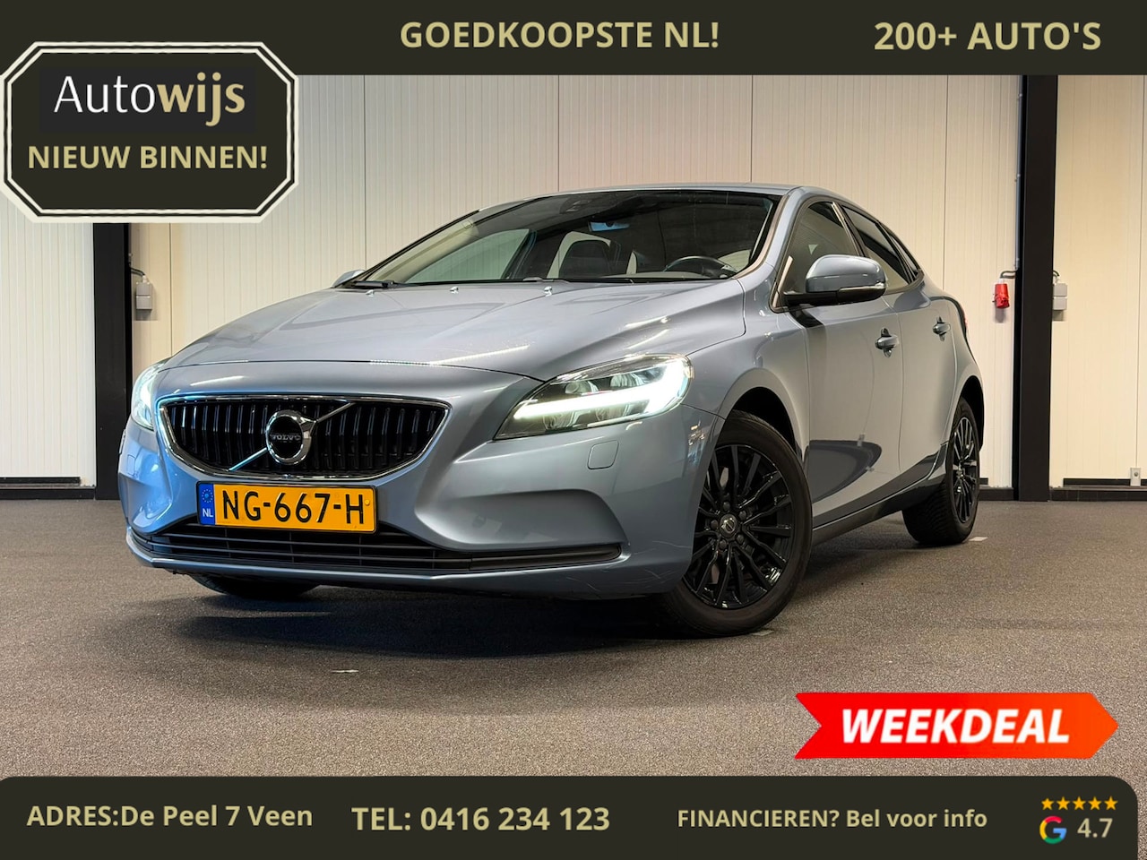 Volvo V40 - 1.5 T2 Nordic+|AUT|FACELIFT|NL AUTO|GOED ONDERHOUDEN - AutoWereld.nl