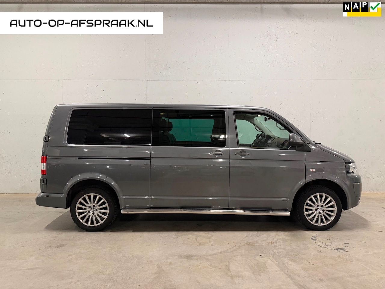 Volkswagen Transporter - 2.0 TDI L2H1 Dubbel Cabine Leer BTW 21% Navi Cruise Airco Trekhaak - AutoWereld.nl