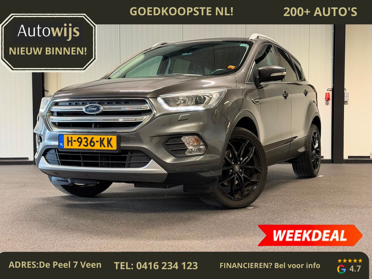 Ford Kuga - 1.5 EcoBoost Titanium|TREKHAAK|CAMERA|LM-VELG|GOED ONDERHOUDEN - AutoWereld.nl