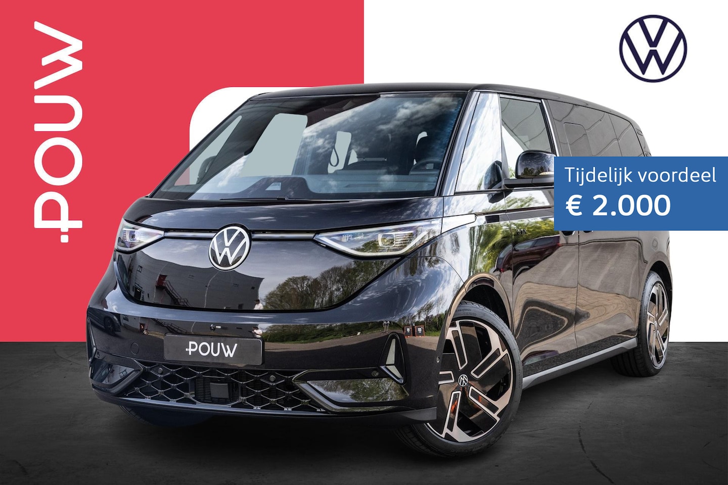 Volkswagen ID. Buzz - 340pk GTX Limited Edition 86 kWh LWB 6p. | Trekhaak Wegklapbaar | Design Pakket Plus - AutoWereld.nl