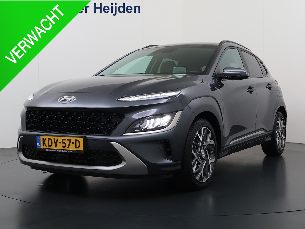 Hyundai Kona - 1.6 GDI HEV Premium Leder Interieur | Navigatie | Apple Car Play & Android Auto - AutoWereld.nl