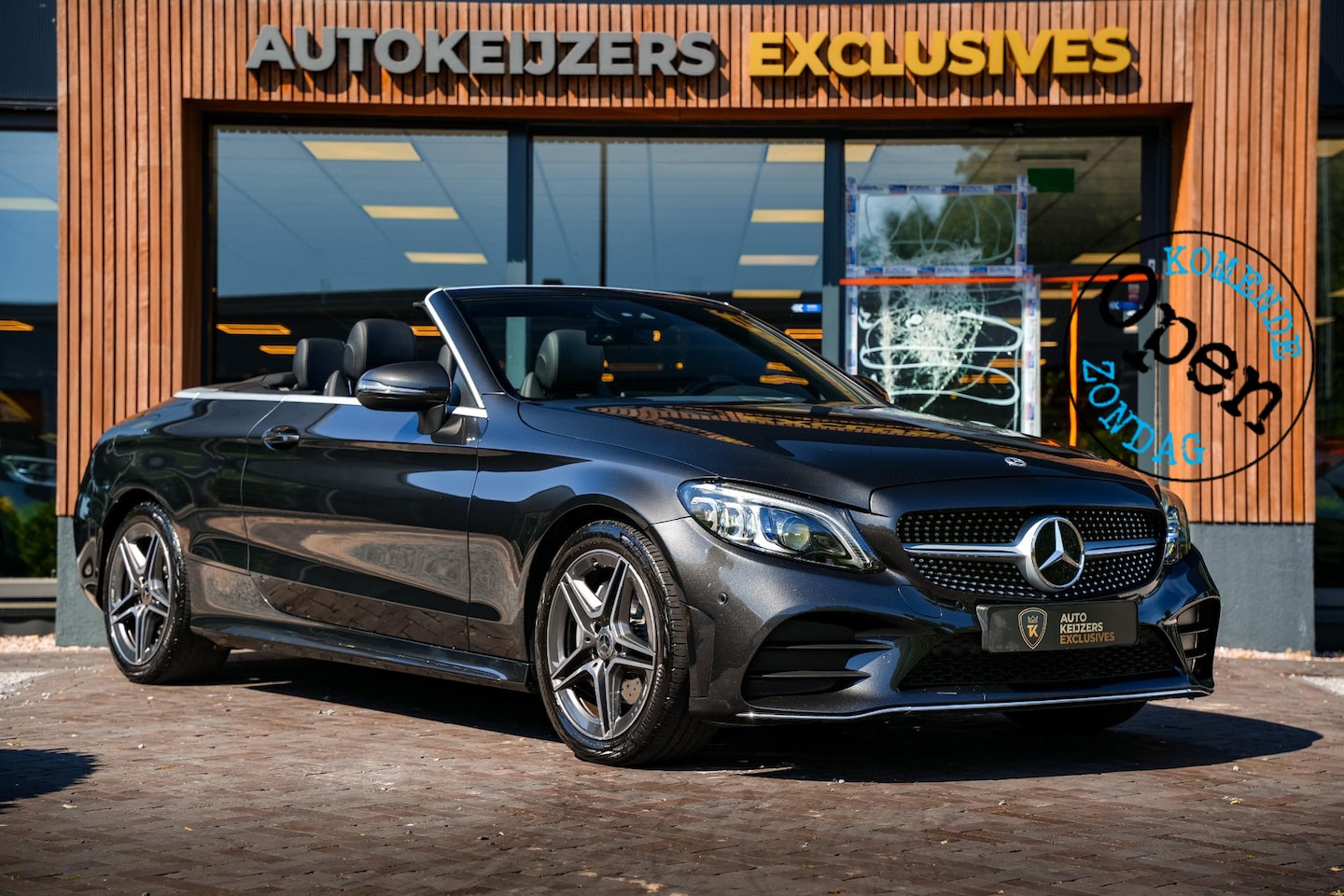 Mercedes-Benz C-klasse Cabrio - 200 AMG Line Airscarf Burmester Multibeam LED Stoelverw. Navigatie 18''LM - AutoWereld.nl