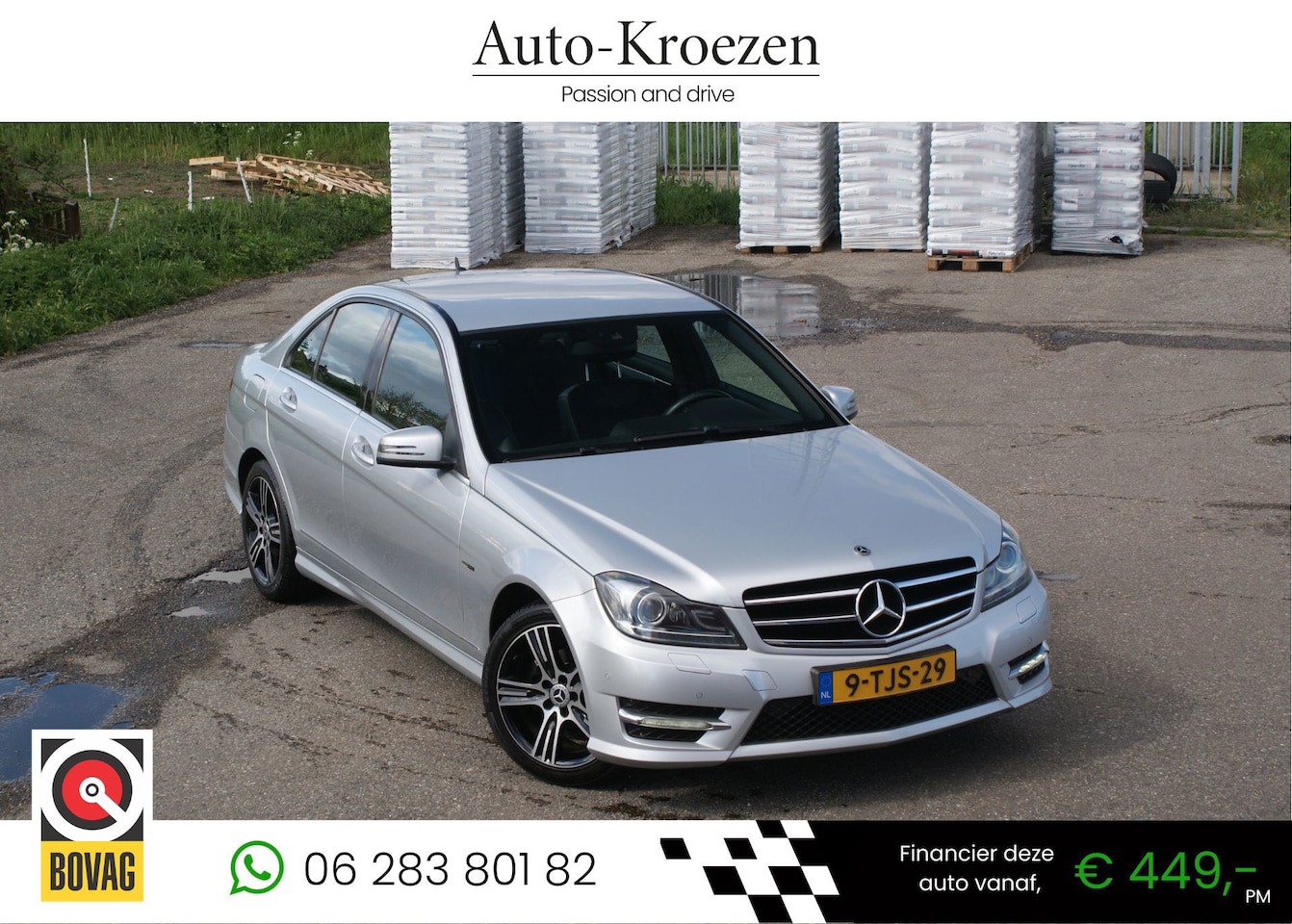 Mercedes-Benz C-klasse - 180 ///AMG Pakket | Org NL Auto | Navigatie | Led | - AutoWereld.nl
