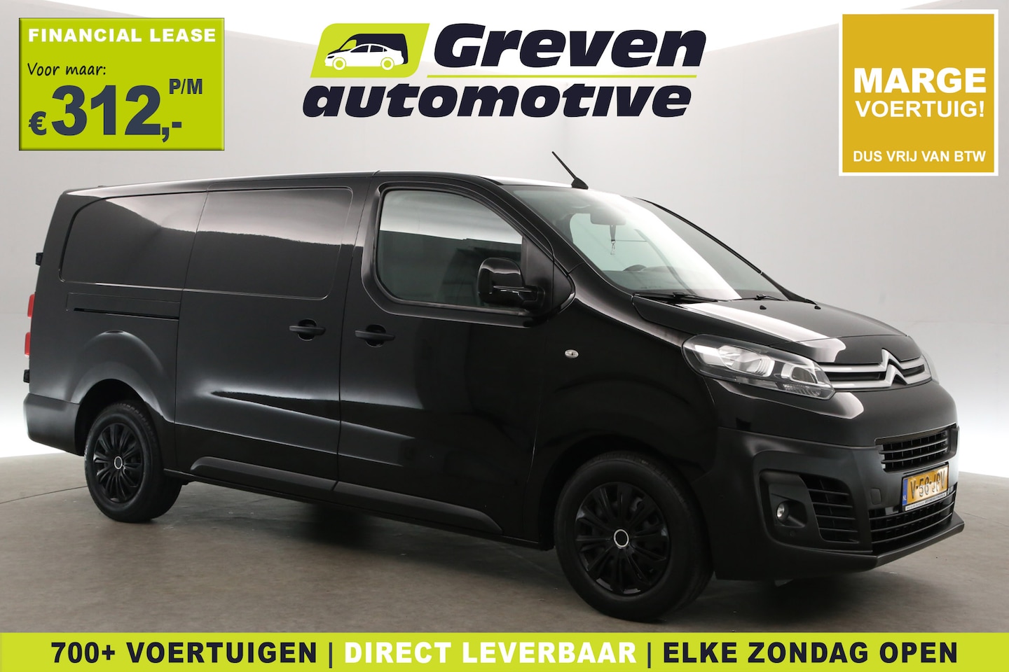 Citroën Jumpy - 2.0 BlueHDI L3H1 | Marge | Airco | Camera | Cruise | 3 Zits | Trekhaak | Carplay | Navi - AutoWereld.nl