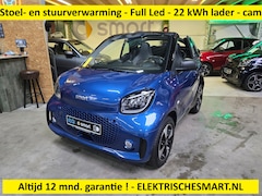 Smart Fortwo cabrio - EQ Comfort - Stoel- en stuurverwarming - Full Led pakket - 22 kWh snellader 3 fase - 12 mn