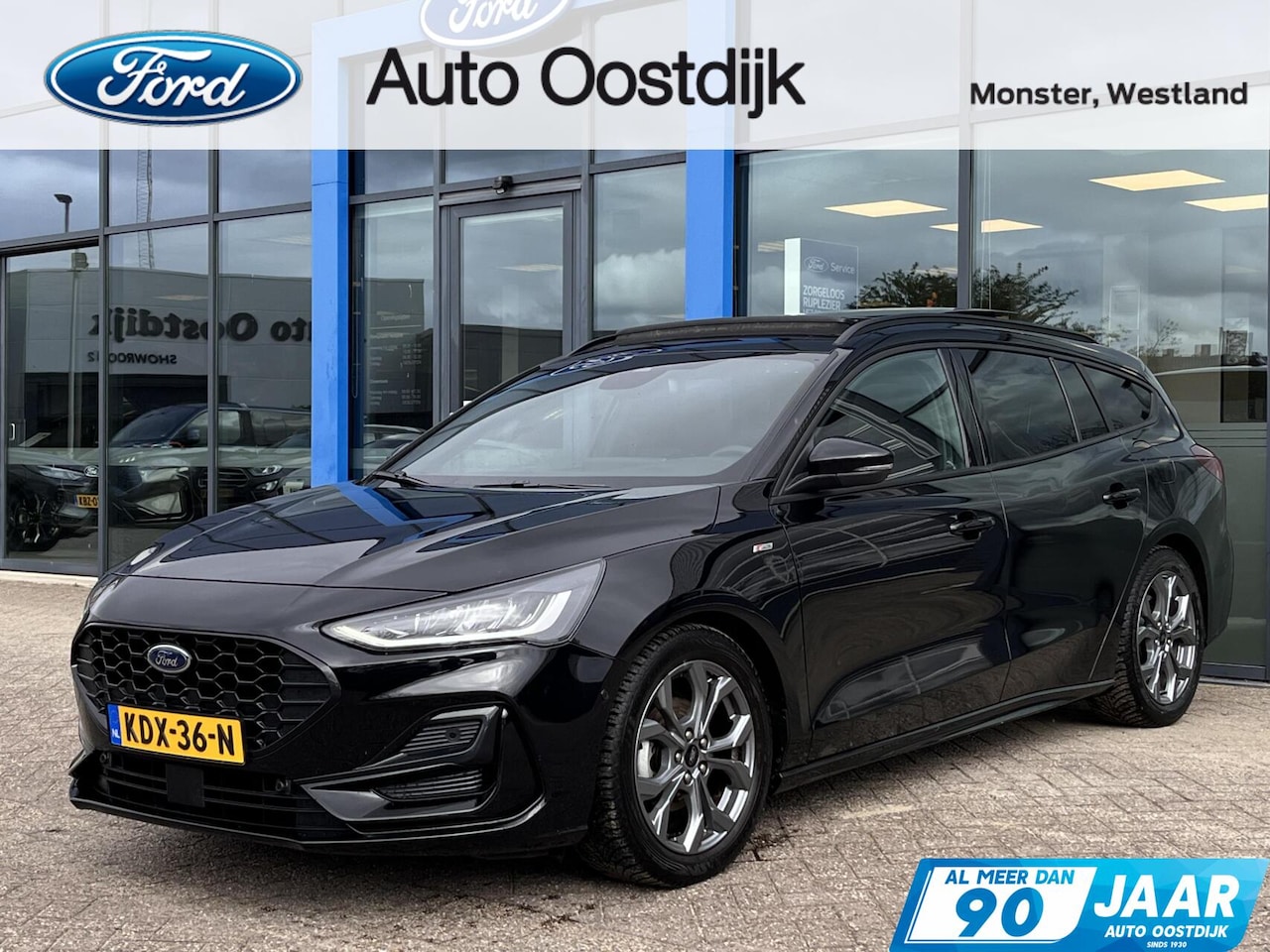 Ford Focus Wagon - 1.0 EcoBoost Hybrid ST Line X 155PK Automaat Trekhaak Panodak Winterpack Adaptieve Cruise - AutoWereld.nl