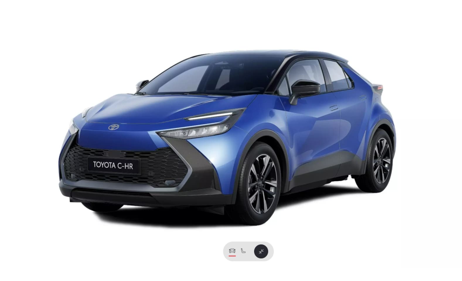 Toyota C-HR - 2.0 High Power PHEV 223pk CVT Dynamic/ Blauw met zwart dak/ Apple Carplay/ Keyless entry/ - AutoWereld.nl