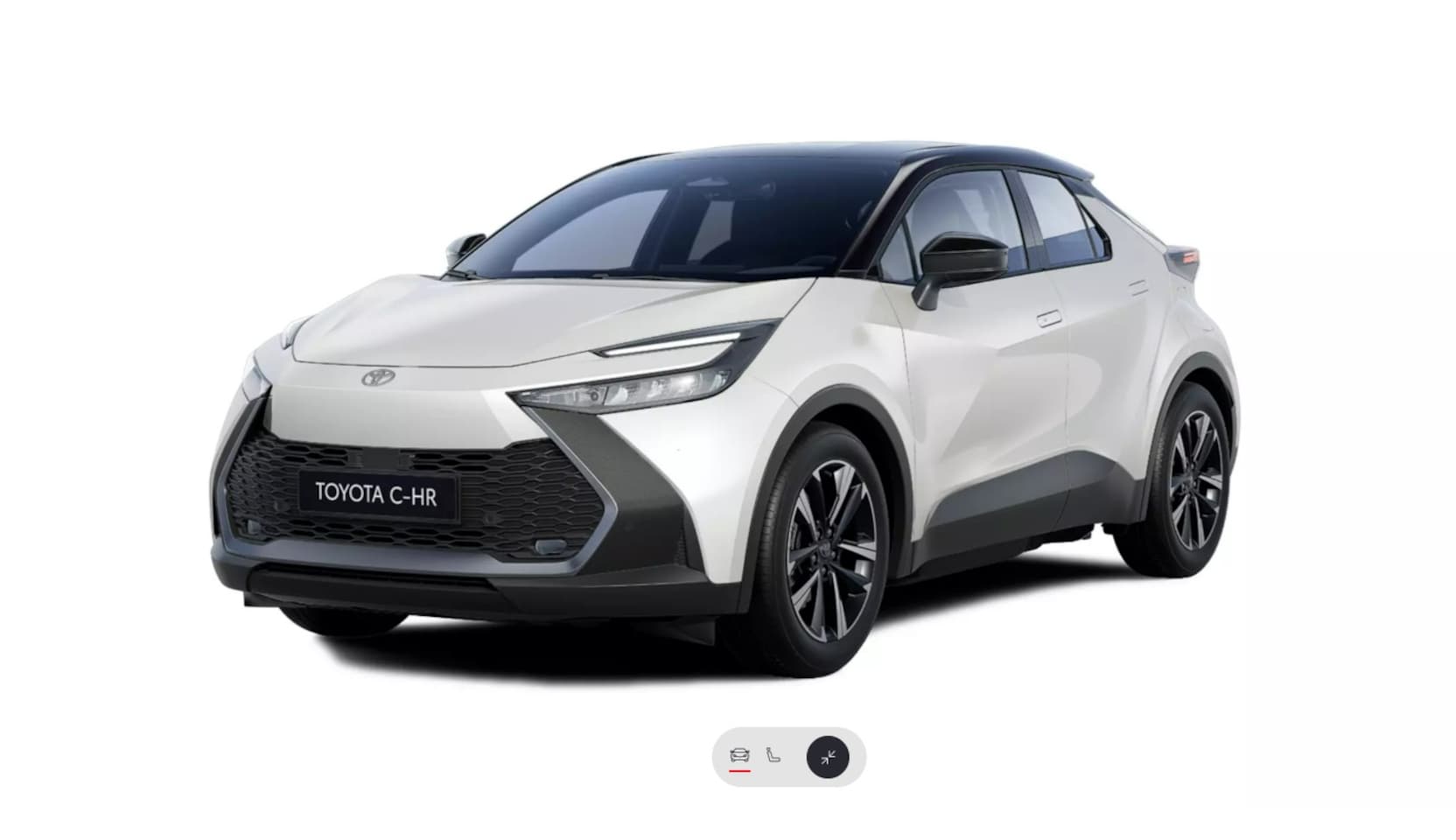 Toyota C-HR - 2.0 High Power PHEV 223pk CVT Dynamic/ Parelmoer wit met zwart dak/ Apple Carplay/ Keyless - AutoWereld.nl