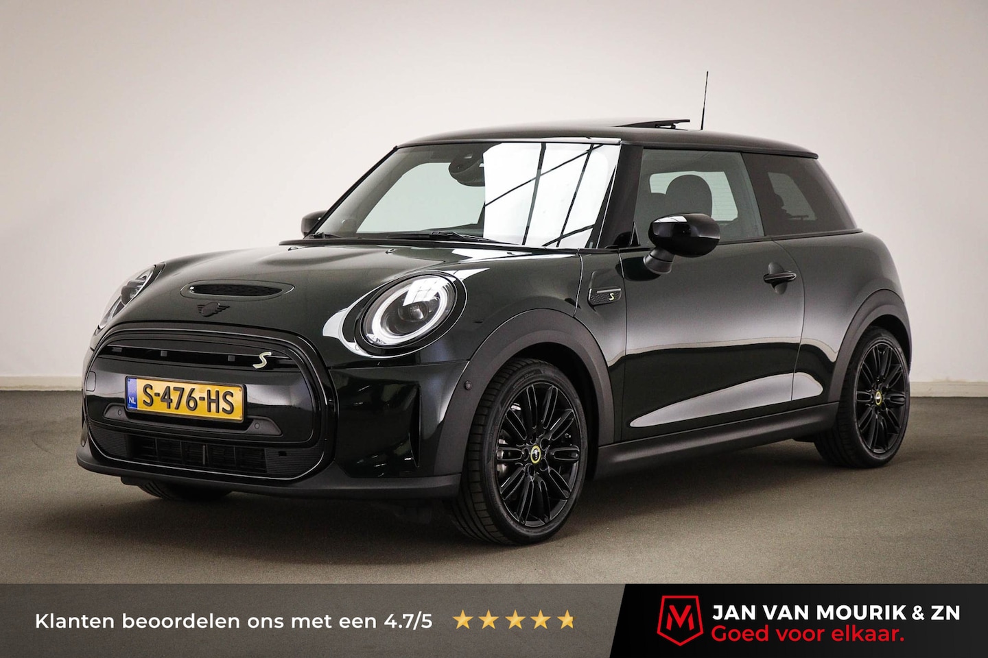 MINI Mini-Electric - Resolute Edition 33 kWh SOH 96% | REBEL GREEN | PANORAMADAK | MINI YOURS LEDEREN INTERIEUR - AutoWereld.nl