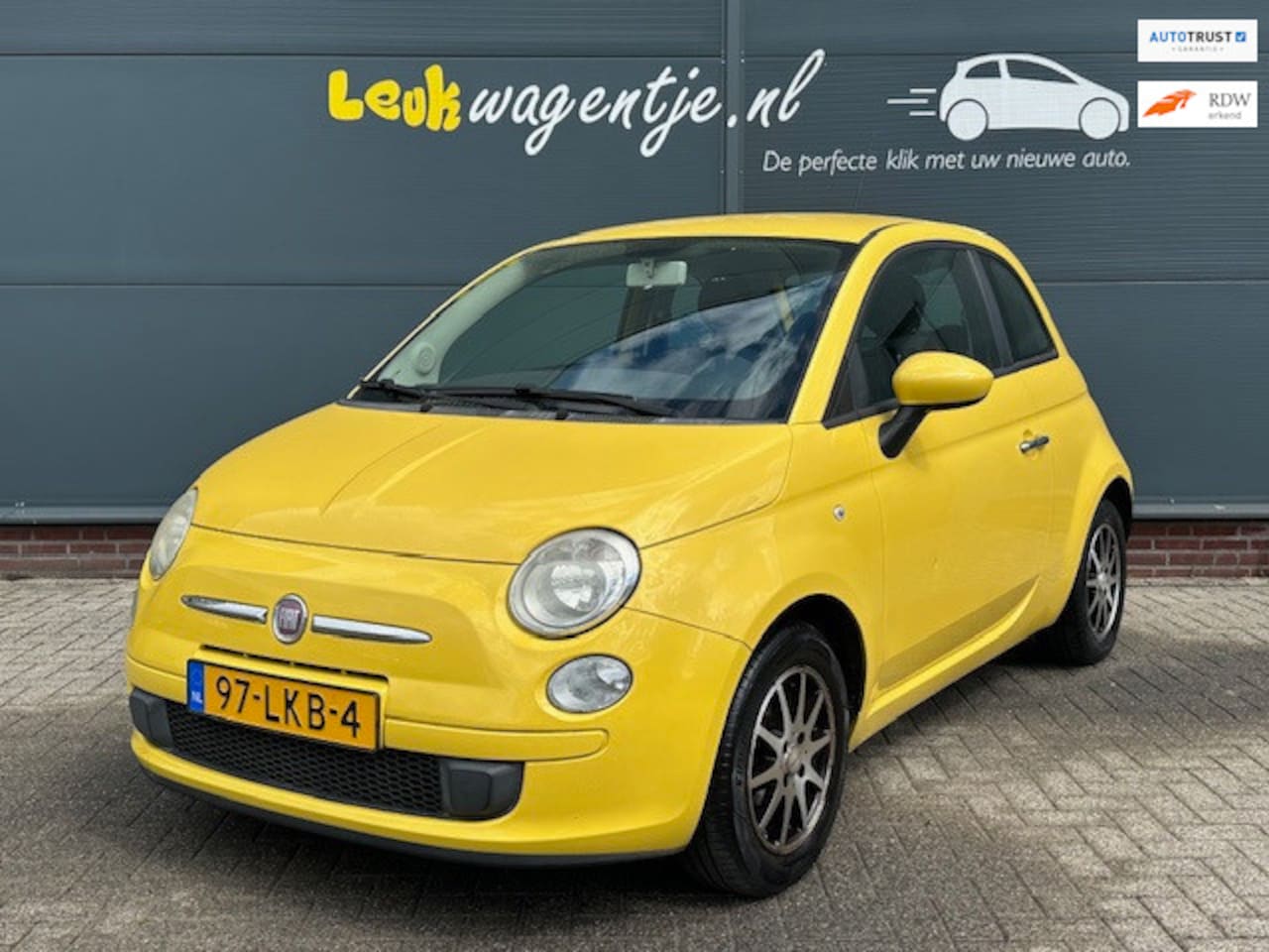 Fiat 500 - 1.2 Pop *airco *lichtm. velgen *stof/leder *NL auto - AutoWereld.nl