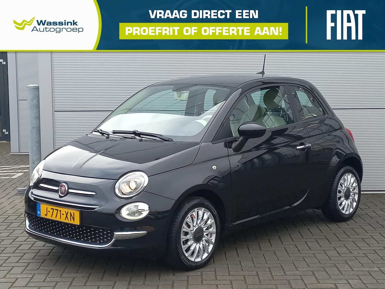 Fiat 500 - 1.0 70pk Hybrid Lounge | Airconditioning | Navigatie via Apple / Android | Lm velgen + all - AutoWereld.nl