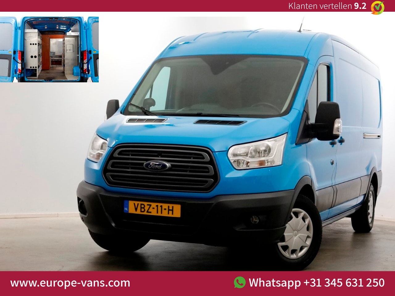 Ford Transit - 350 2.0 TDCI 130pk E6 L3H2 Trend Airco/Camera/2x Schuifdeur 10-2019 - AutoWereld.nl