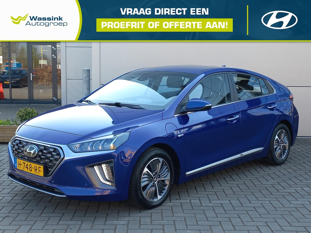 Hyundai IONIQ - 1.6 141pk Plug in Hybride Automaat Premium | Climate control | Navigatie | Leer met verwar - AutoWereld.nl