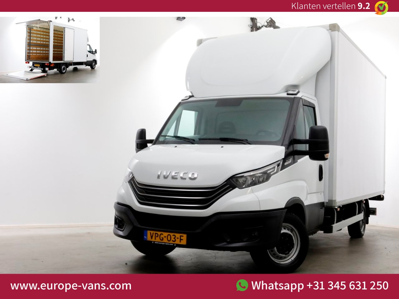 Iveco Daily - 35S14 136pk HiMatic Automaat Bakwagen met laadklep en zijdeur H235cm 03-2022 - AutoWereld.nl