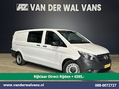 Mercedes-Benz Vito - 114 CDI 136pk Automaat L3H1 Dubbele Cabine Euro6 *Rijklaar Direct Rijden* Airco | 5-Zits |
