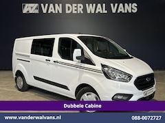 Ford Transit Custom - 2.0 TDCI 131pk Automaat L2H1 Dubbele Cabine Euro6 Airco | 6-Zits | Camera | Navigatie | LE