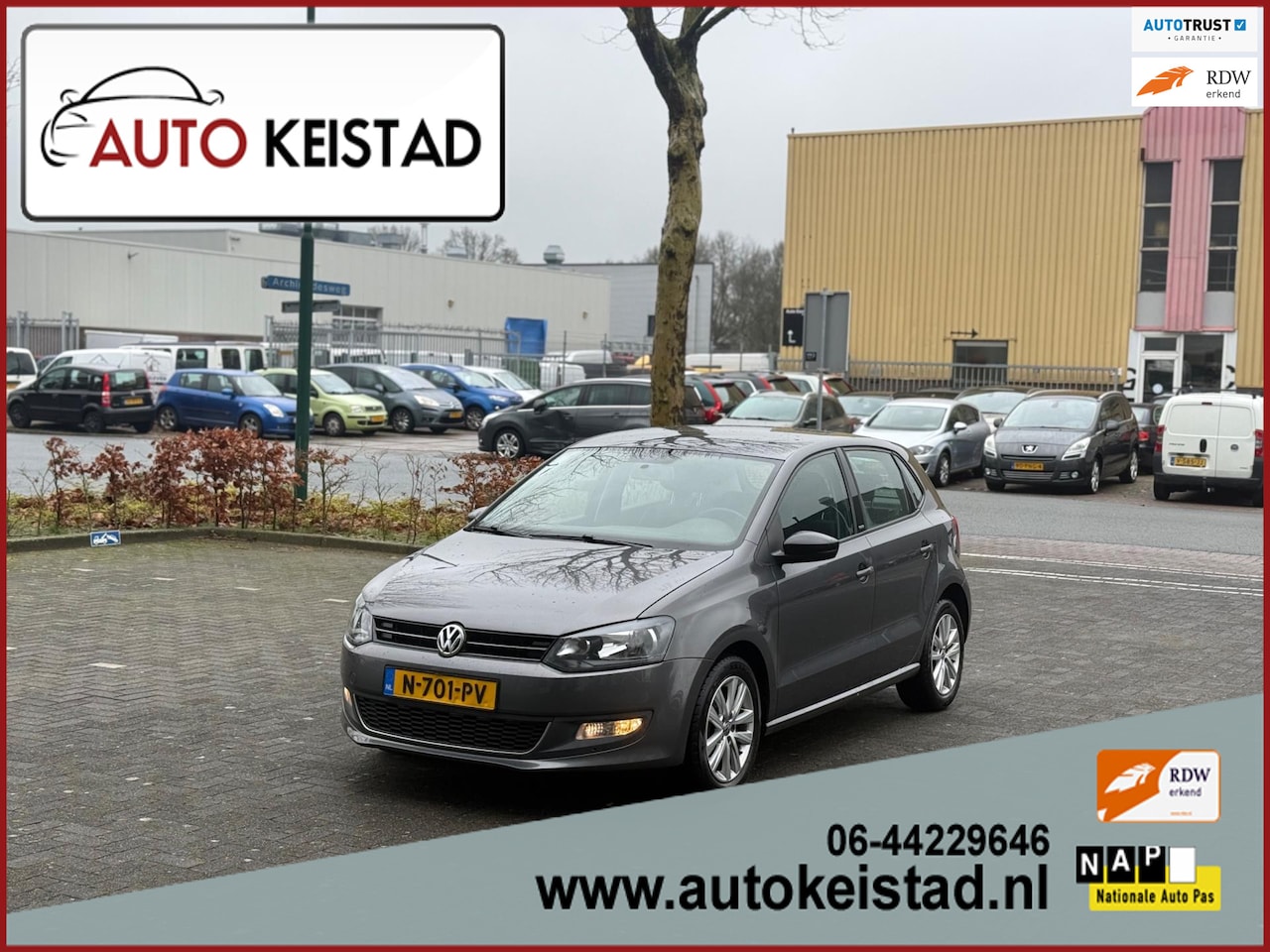 Volkswagen Polo - 1.2 5-DEURS AIRCO/CRUISE CONTROL! ORIGINELE KILOMETERS - AutoWereld.nl