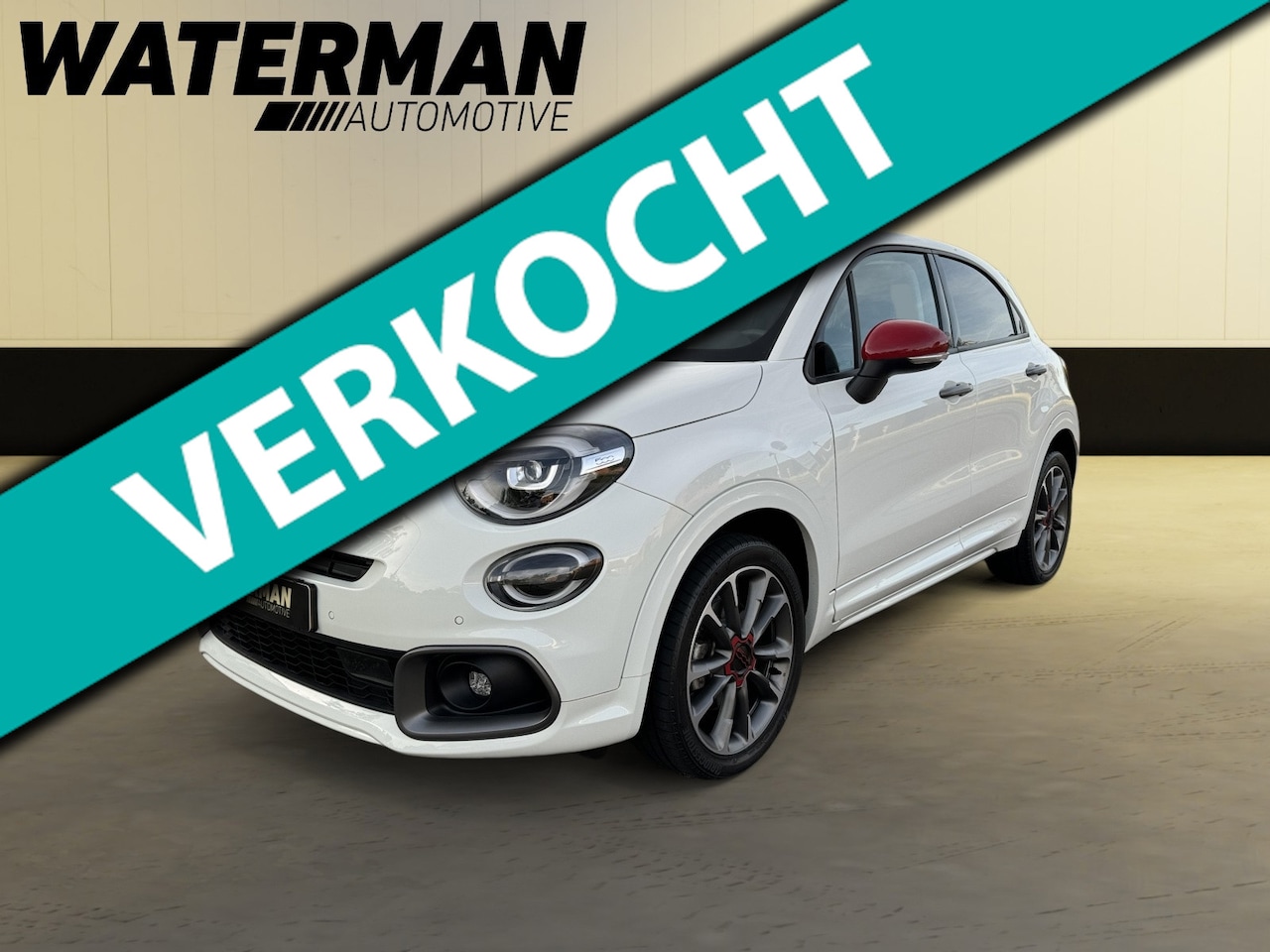 Fiat 500 X - 1.5 Hybrid RED SPORT 130PK AUT/NAVI/LED/CRUISE/CAMERA/STOELVERWARMING - AutoWereld.nl