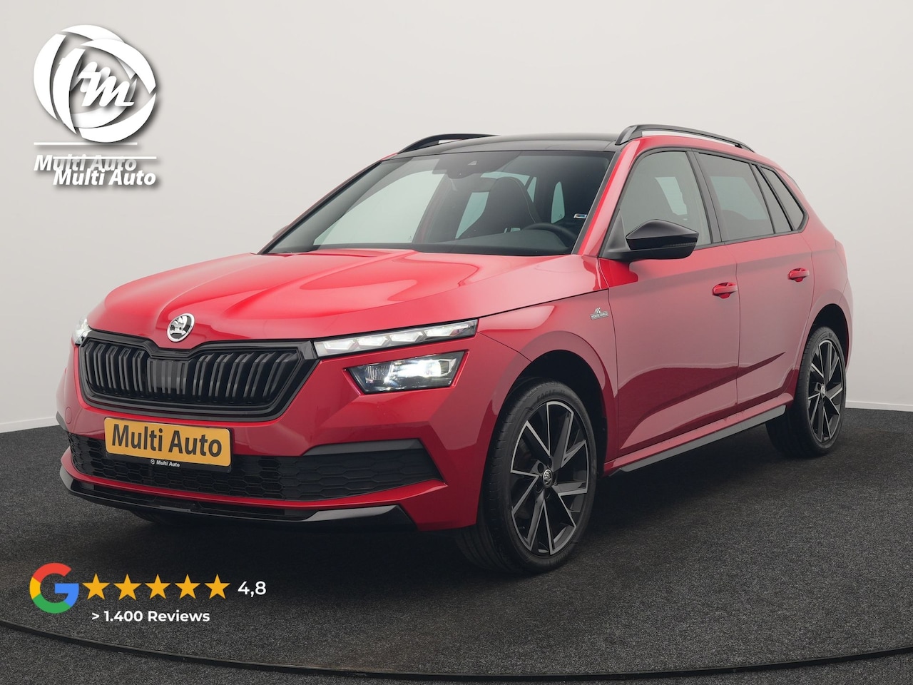 Skoda Kamiq - 1.0 TSI Monte Carlo 116pk DSG Dealer O.H. | Panodak | Apple Carplay | RS Sportstoelen Verw - AutoWereld.nl