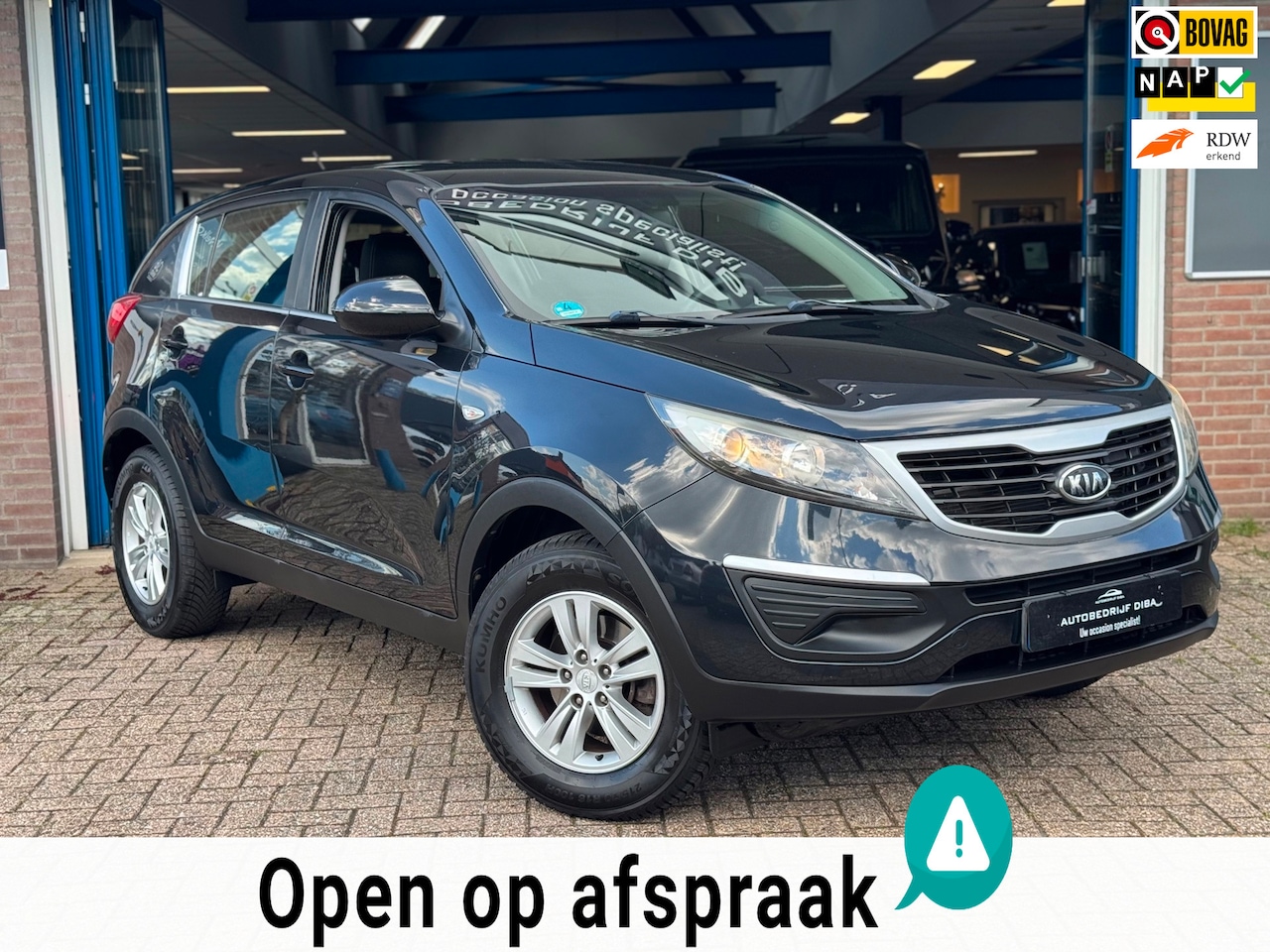 Kia Sportage - 2.0 X-tra 2010 Zwart CLIMA TREKH APK NAP - AutoWereld.nl