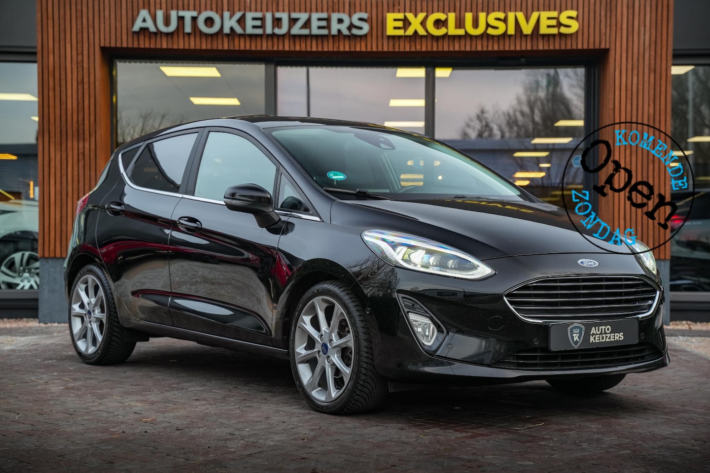 Ford Fiesta - 1.0 EcoBoost Titanium Automaat B&O LED Stoel Stuurverw. Camera Navigatie DAB+ - AutoWereld.nl