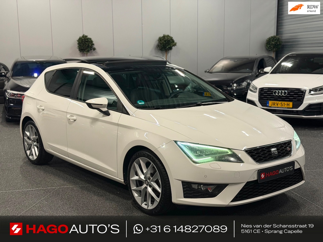 SEAT Leon - 1.4 TSI FR LED/PANO/NAVI/CRUISE/HALF-LEDER/DCC/SEAT-SOUND/ISOFIX/12-MND-GARANTIE - AutoWereld.nl