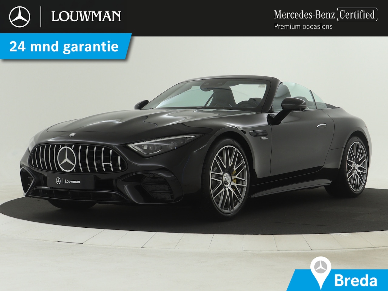 Mercedes-Benz SL-klasse Roadster - AMG 43 381 pk | AMG DYNAMIC PLUS pakket | AMG Nightpakket | 21" AMG-velgen, zilver | Perfo - AutoWereld.nl