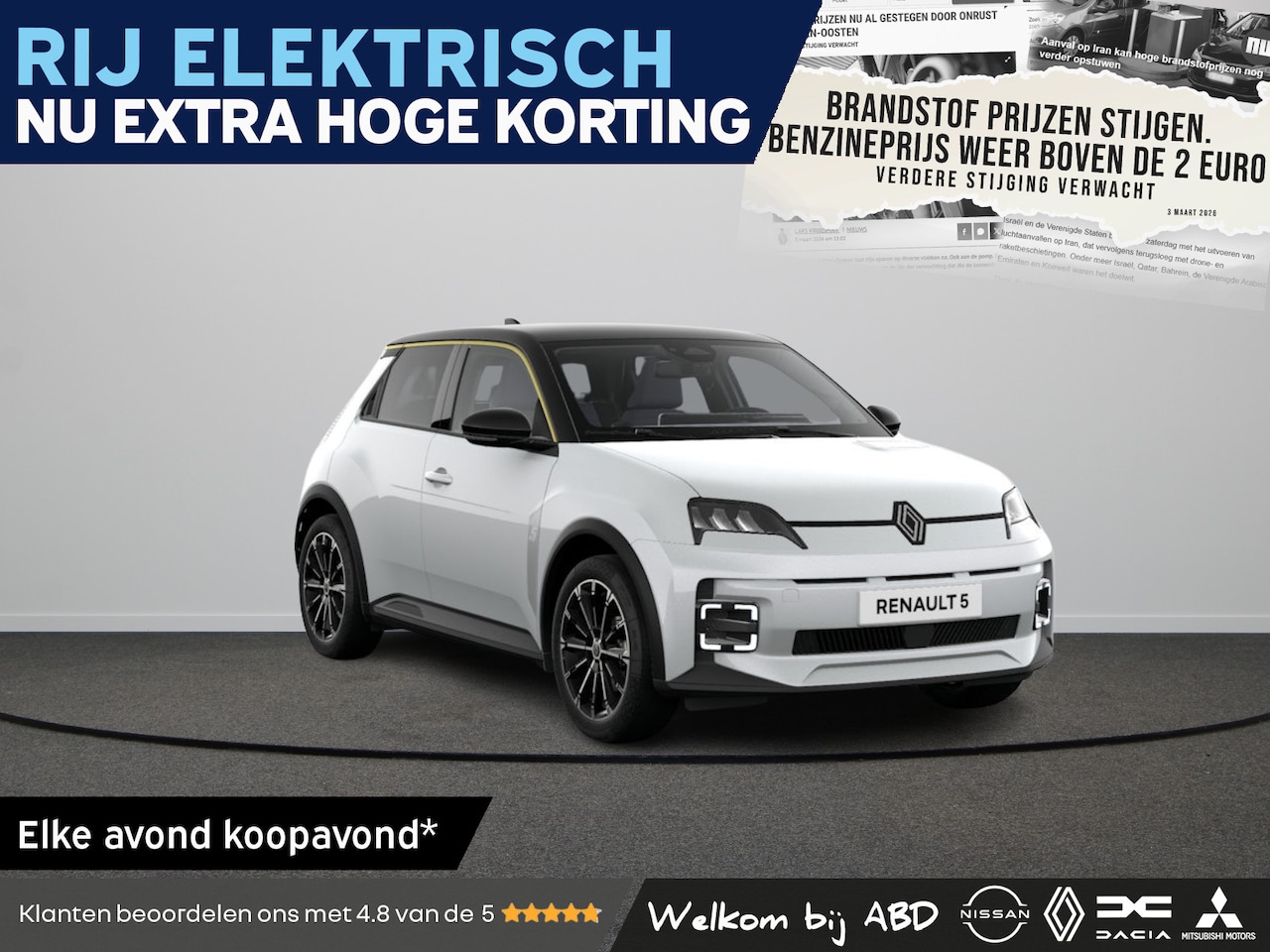 Renault 5 - Techno Comfort range | Achteruitrijcamera | ISOFIX-bevestigingssysteem voor kinderzitjes o - AutoWereld.nl