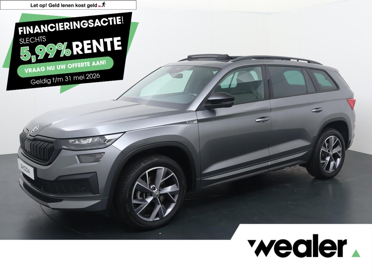 Skoda Kodiaq - 1.5 TSI Sportline Business 7p. | 150 PK | Automaat | Trekhaak wegklapbaar | Panoramadak | - AutoWereld.nl