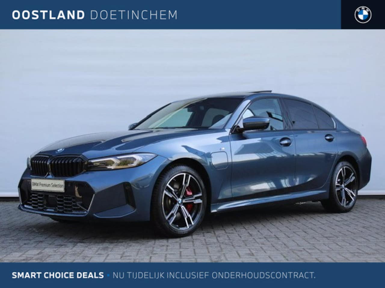 BMW 3-serie - 330e High Executive M Sport Automaat / Schuif-kanteldak / Adaptieve LED / M Adaptief onder - AutoWereld.nl
