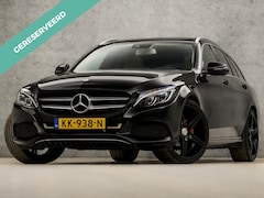 Mercedes-Benz C-klasse - 180 AMG Edition 1 156Pk Automaat (PANORAMADAK, BLACK PACK, GROOT NAVI, LEDER, GETINT GLAS,
