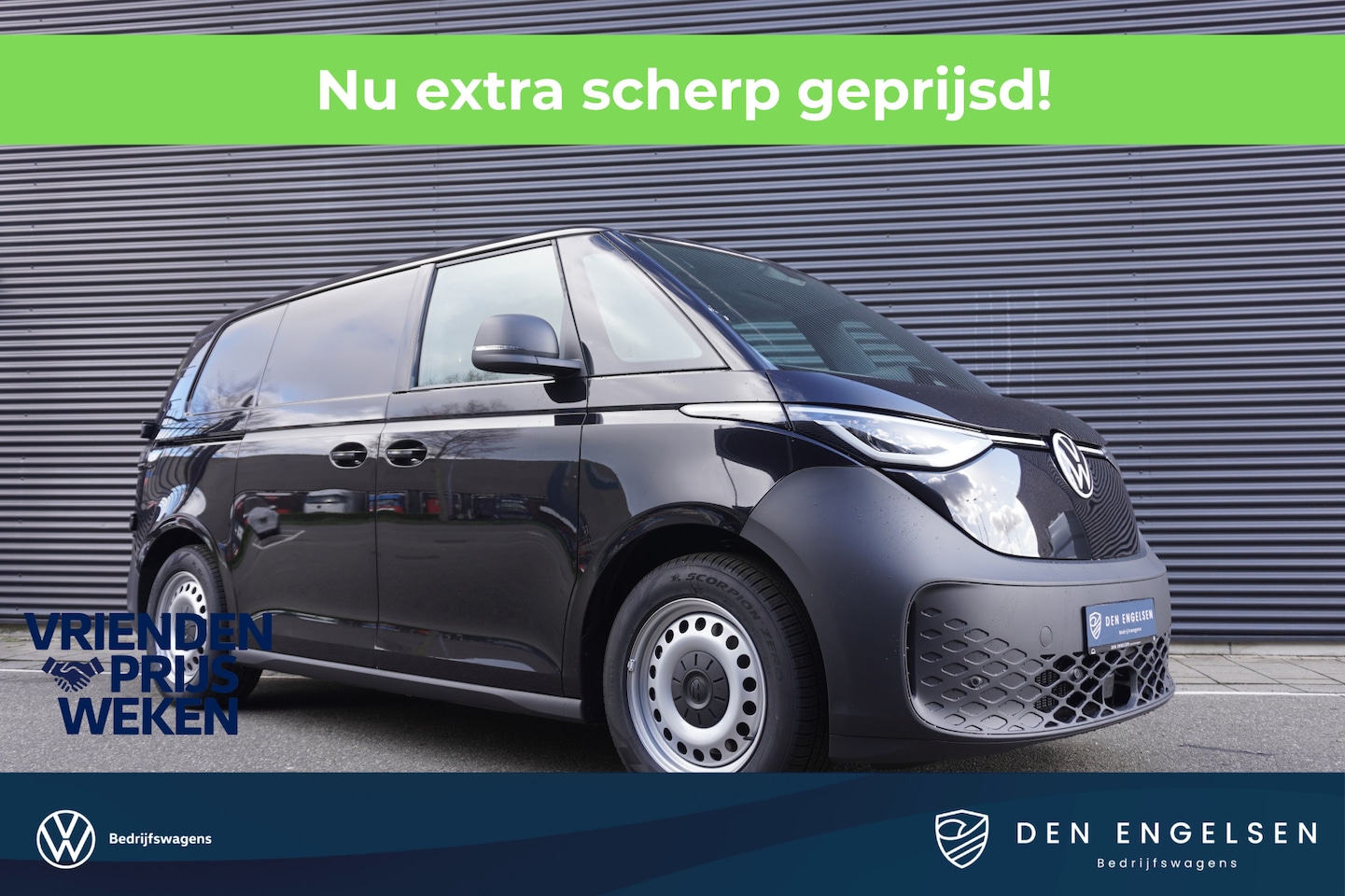 Volkswagen ID. Buzz Cargo - ID. Buzz Cargo 170 pk, Economy Business, Bijrijdersbank, Achterdeuren zonder ruit, - AutoWereld.nl