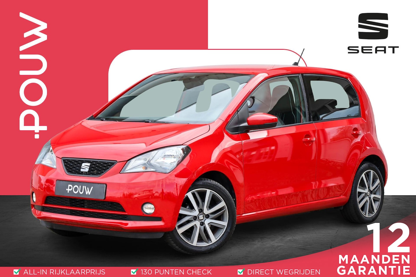 SEAT Mii Electric - 83pk Plus | Cruise Control | Parkeersensoren | Leder Pakket - AutoWereld.nl