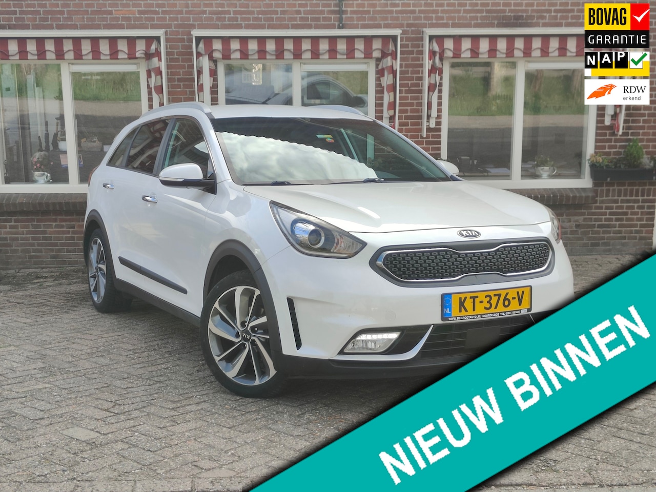 Kia Niro - 1.6 GDi Hybrid ExecutiveLine Aut. Leer Navi Cruise LMV Camara - RIJKLAAR - - AutoWereld.nl