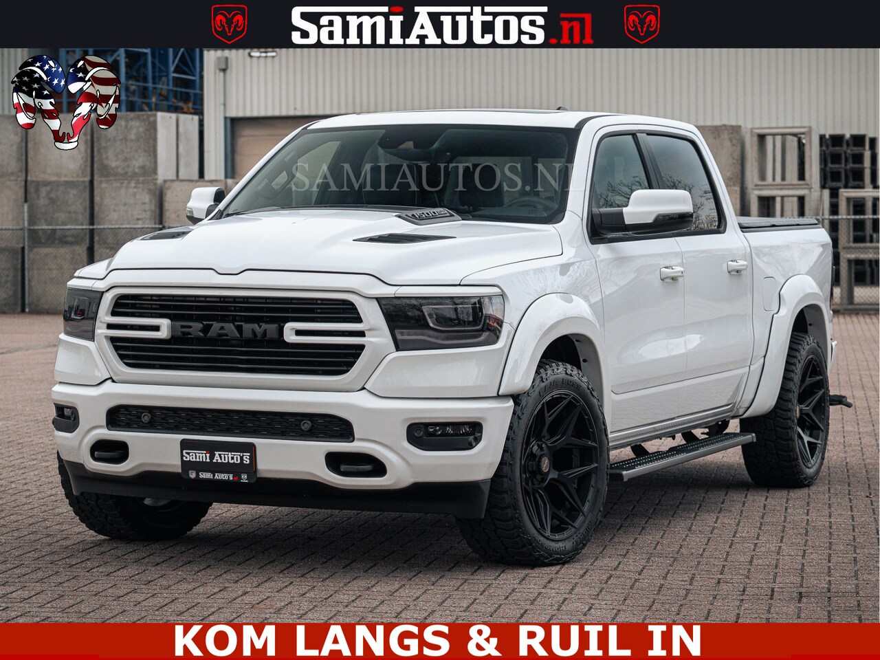 Dodge Ram Pick Up - V8 5.7 402PK | LARAMIE SPORT | Krachtige Hemi | Panorama Dak | 12' Scherm | LPG | Comforta - AutoWereld.nl