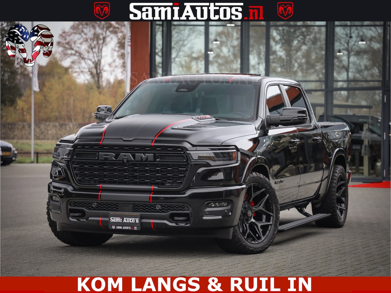 Dodge Ram 1500 - Limited Night H.O 540HP 706Nm | Massage + Full Option | De Meest Luxe en Volle Pick-Up in - AutoWereld.nl