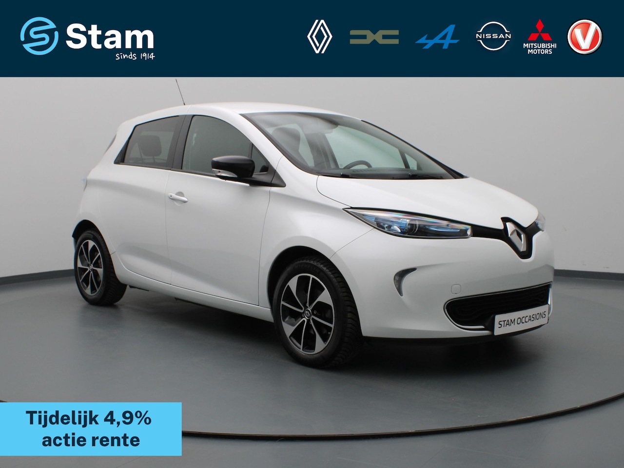 Renault Zoe - Q90 Intens Quickcharge 41 kWh Koopbatterij Camera | Cruise | Navi | Parkeersens. achter - AutoWereld.nl