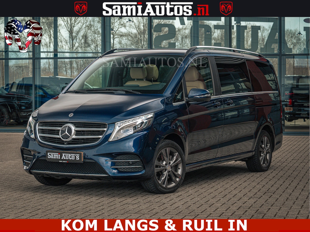 Mercedes-Benz V-klasse - AMG VIP PURE LUXE 6 PERSOONS | 4-MATIC | LANG | PANO DAK | EXCLUSIVE | ADAPTIVE CRUISE | A - AutoWereld.nl
