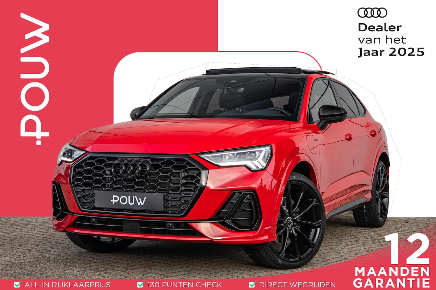 Audi Q3 Sportback - 45 TFSIe 245pk S Edition | 21" LMV | 360 Camera | Panoramadak | Leder | Elektr. Stoel - AutoWereld.nl