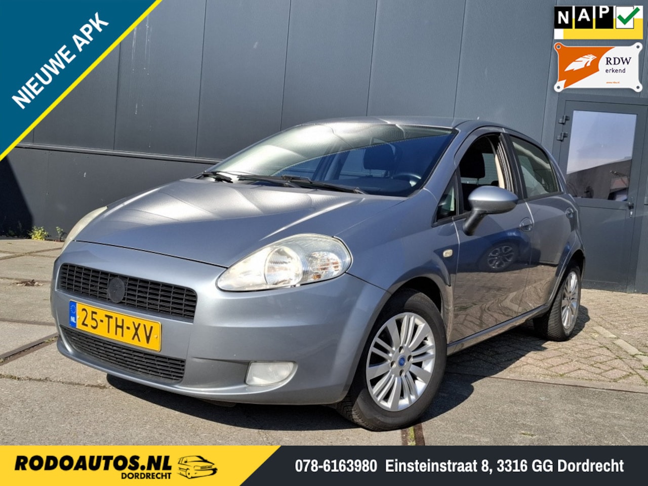 Fiat Grande Punto - 1.4-16V Emotion 5-Drs Airco APK 03-2027 ✅ - AutoWereld.nl