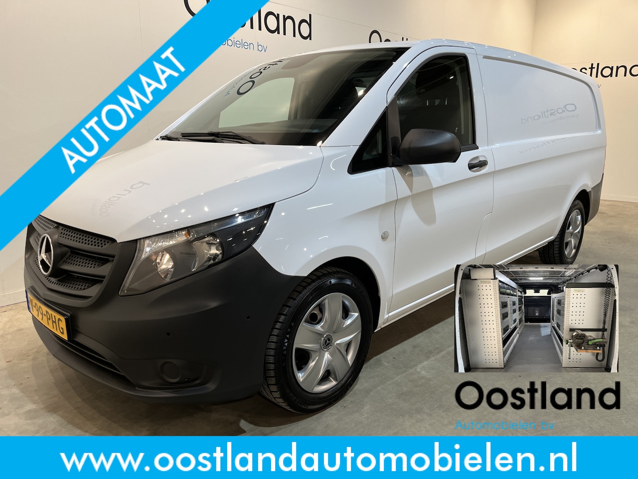 Mercedes-Benz Vito - 119 CDI XL L3 RWD Automaat / Euro 6 / Servicebus / Bott inrichting / 220V. / Airco / CarPl - AutoWereld.nl