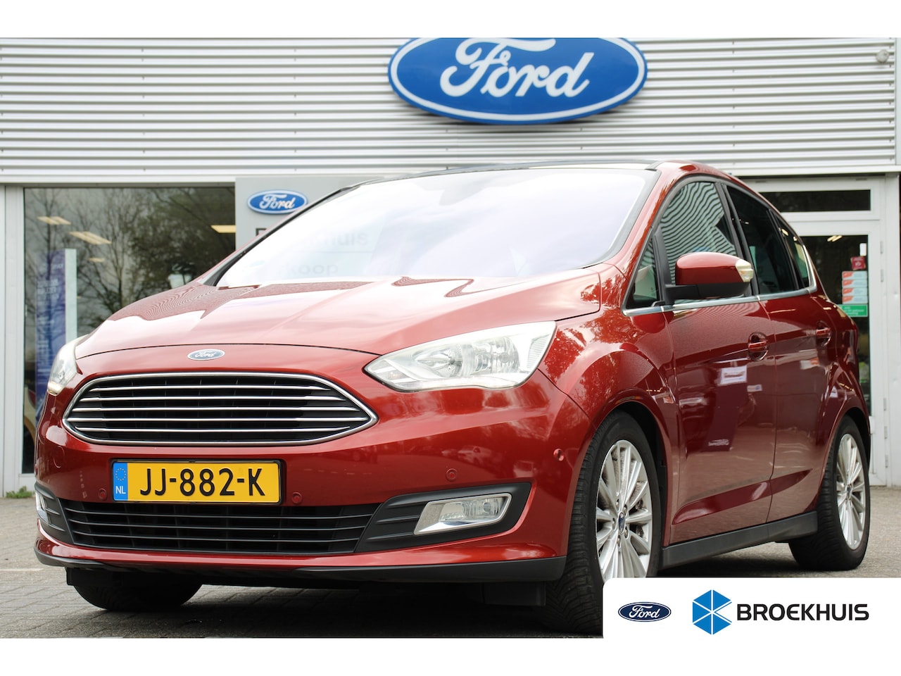 Ford C-Max - 1.0 Titanium | NL-AUTO! | PANODAK | TREKHAAK | CAMERA | CRUISE | ALL SEASON | PARK SENS V+ - AutoWereld.nl