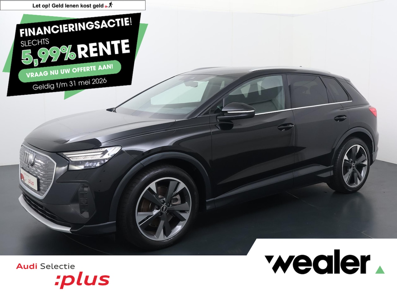 Audi Q4 e-tron - 40 Launch edition Advanced 77 kWh | 204 PK | SoH 89% | Warmtepomp | Head-up display | Clim - AutoWereld.nl