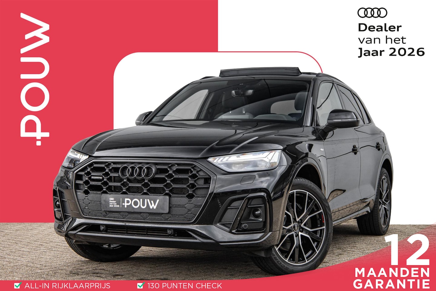 Audi Q5 - 50 TFSIe 299pk S Edition | 20" LMV | Trekhaak | Panoramadak | Stoelverwarming | Apple carp - AutoWereld.nl