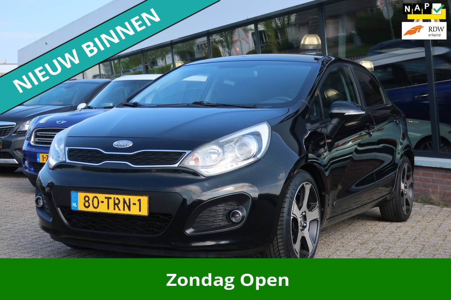 Kia Rio - 1.2 CVVT Super Pack 1e EIG_LED_NAV_ECC_KEYLES_CAM_PDC_17-INCH. - AutoWereld.nl